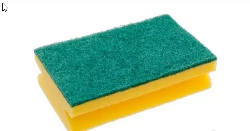 Губка д/посуды ЖЕЛТАЯ с абразивом ТЕТ 150*90*45мм/1/100