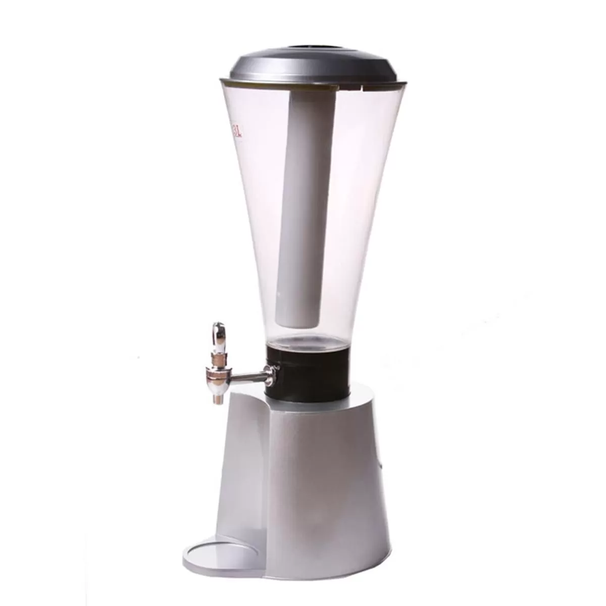 Пивная башня 3 л с ёмкостью для льда, h57см,d20см  акрил, P.L. — BarWare