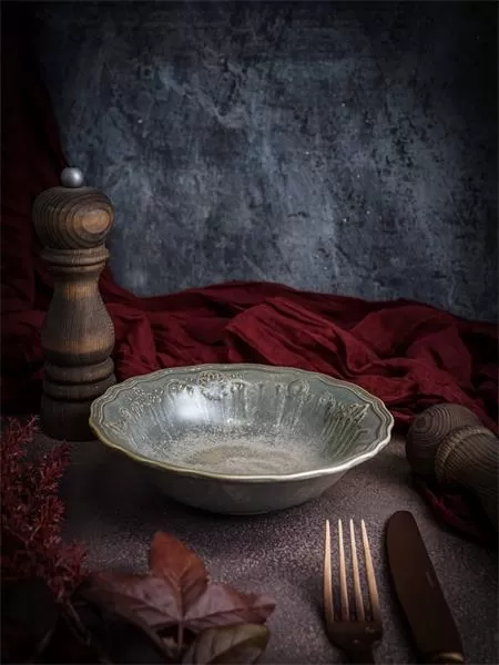 Салатник 450 мл, d 18 см h 5 см, фарфор, Vintage