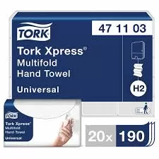 Полотенца лист. Multifold Tork Xpress 190л 2 сл /20 Н2