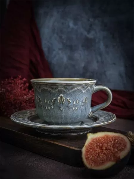 Чашка 210 мл, 12×9,2 см h 6,3, фарфор, Vintage