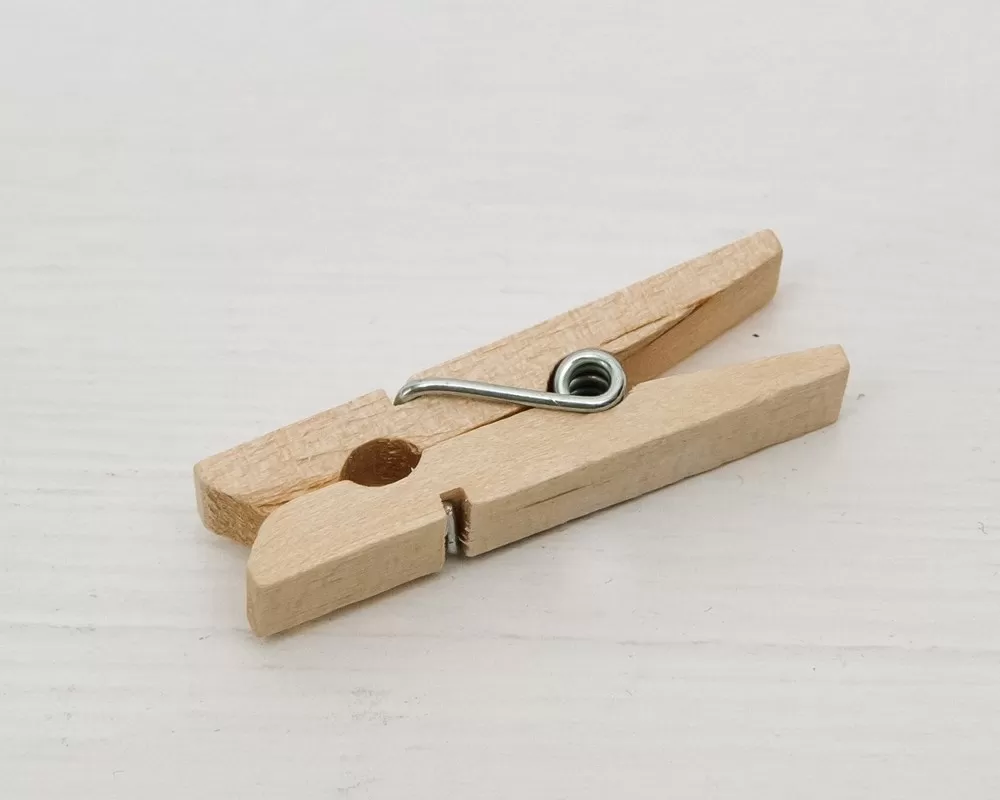 Прищепки деревянные декоративные дерево The Lider 3,5см 100шт/уп