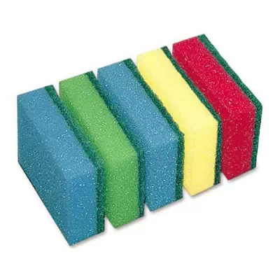 Губка для посуды 5шт. МЕГА 100х70х25 /30 ШИРОКИЕ