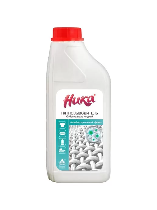 Ника пятновыводитель-отбеливатель жидкое ср-во 1кг/12