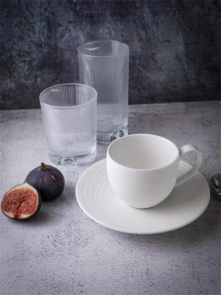 Чашка 200 мл, 11,5×8,5 см h 7,5 см, фарфор, Linea