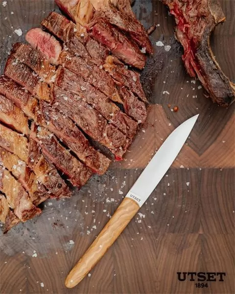 Нож для стейка 22,5 см, ручка — оливковое дерево