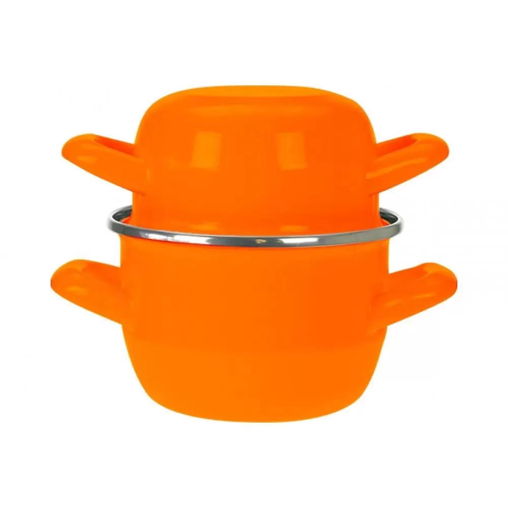 Кастрюля для мидий,оранжевая 2,8 л,h=17.5 см,d=18 см, P.L.