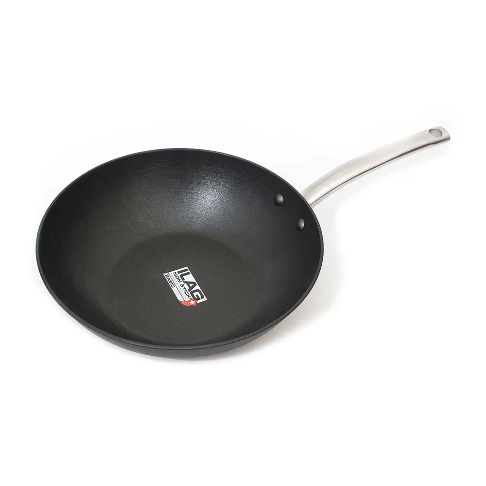Сковорода Вок 30*7,5 см, чугун, P.L. — Proff Chef Line