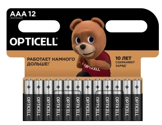 Батарейки Opticell AAA 12шт мизинчиковые