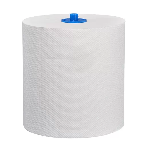 Бумажные полотенца в рулонах MERIDA СТАНДАРТ автоматик, 2 сл., белые, 6 рул. х 200 м