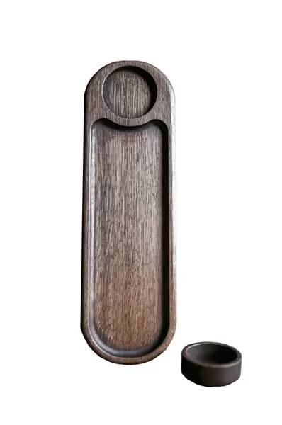 Доска для подачи с соусником № 92 39х12 см, дуб