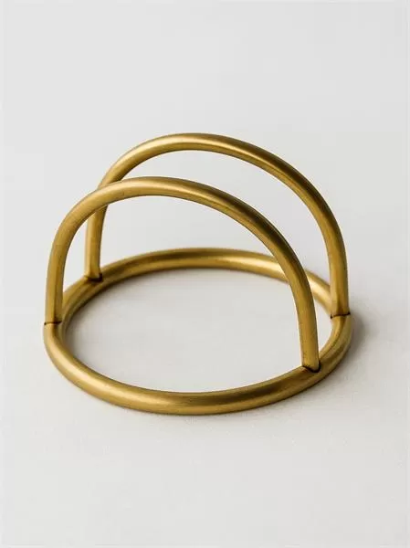 Салфетница дуга «Брасс», латунная, 10х7 см