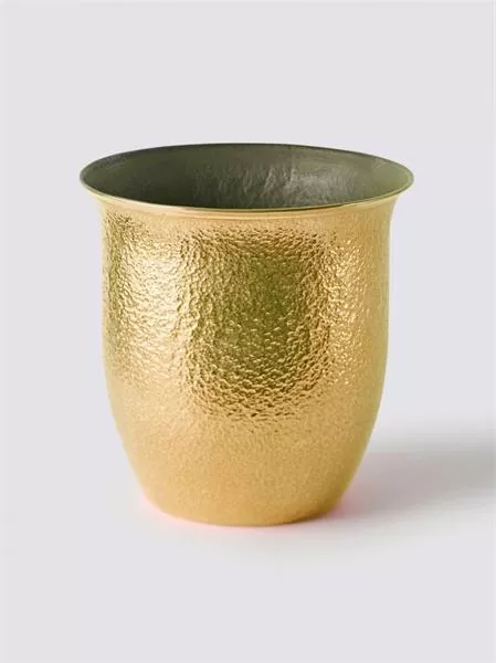 Ведро для льда 5,5 л «Брасс Эхо», латуннное, полированное, с тиснением, 22х22 см