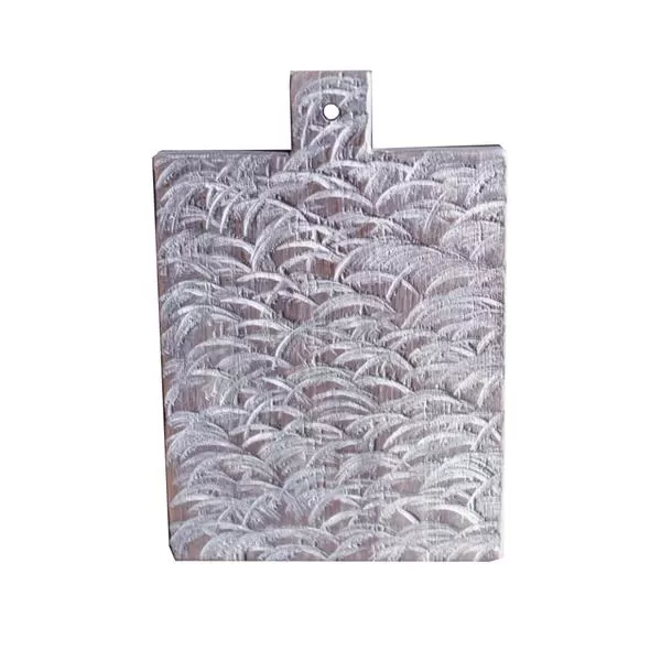 Доска для подачи № 0112 26х18 см, дуб, цвет белый